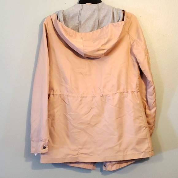 2×☆HOST PICK☆ Womens CHEMIZTRY 2 Layer Jacket Blush pink & gray small - Picture 6 of 13
